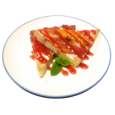 Манник с ананасом и ягодным муссом