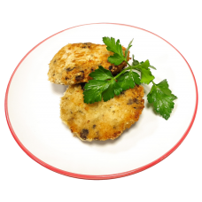 Биточки из птицы с грибами