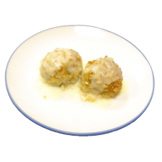 Боллы рыбные со сливочным соусом