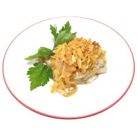 Филе рыбы с яблоком и морковью