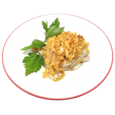Филе рыбы с яблоком и морковью