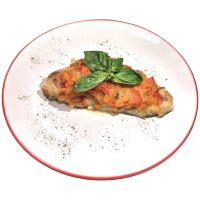 Филе скумбрии с овощами