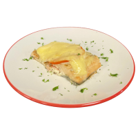 Филе горбуши с помидором