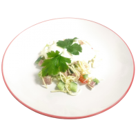 Салат коктейль с ветчиной и сыром