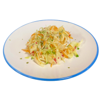 Салат из капусты с редисом и огурцом