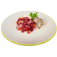 Салат из свеклы с сельдью