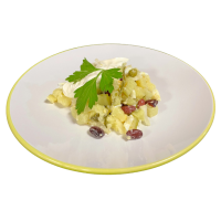Салат овощной с фасолью