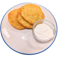 Драники со сметаной