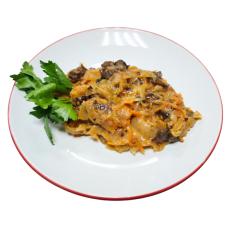 Солянка с грибами из свежей капусты