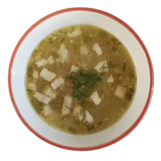 Суп перловый с грудинкой